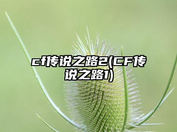 cf传说之路2(CF传说之路1)