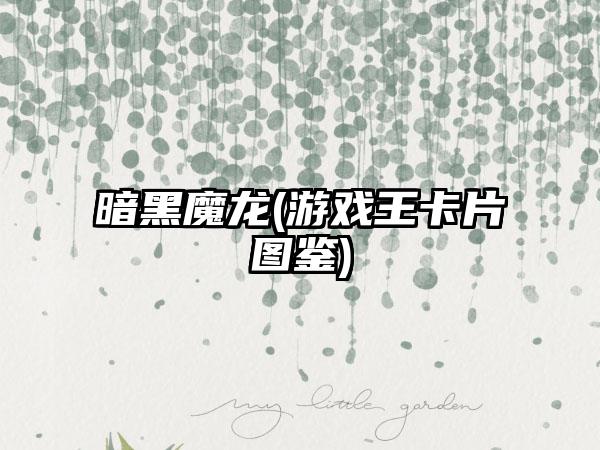暗黑魔龙(游戏王卡片图鉴)