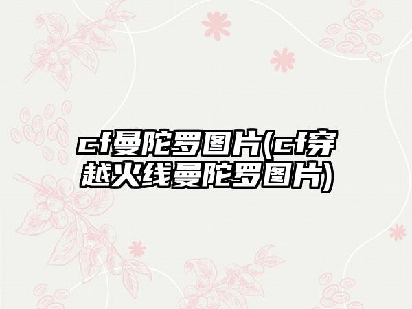 cf曼陀罗图片(cf穿越火线曼陀罗图片)