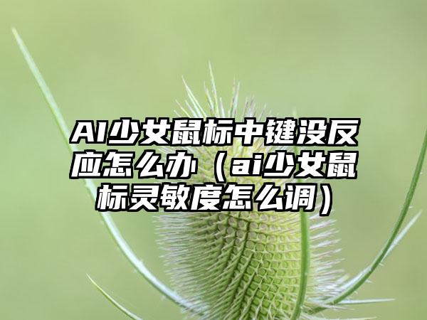AI少女鼠标中键没反应怎么办（ai少女鼠标灵敏度怎么调）