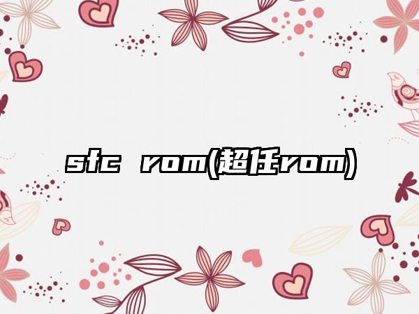 sfc rom(超任rom)