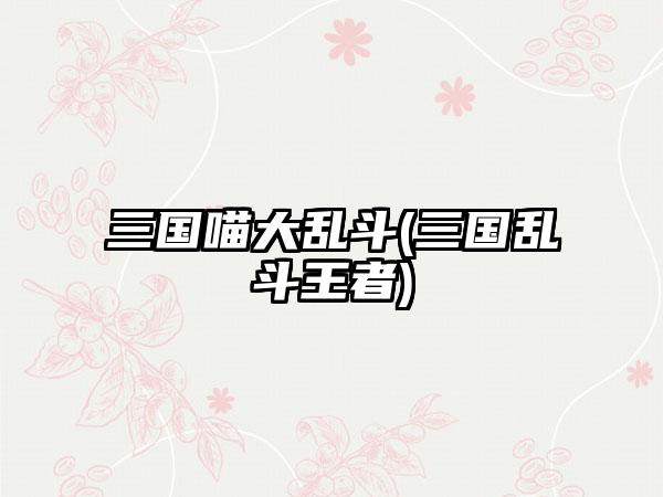 三国喵大乱斗(三国乱斗王者)