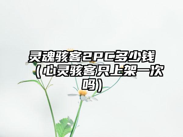 灵魂骇客2PC多少钱（心灵骇客只上架一次吗）