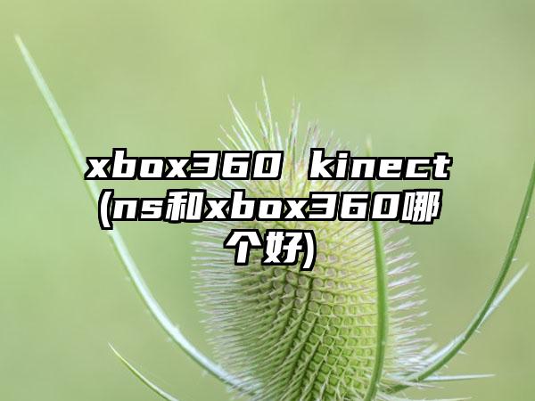 xbox360 kinect(ns和xbox360哪个好)