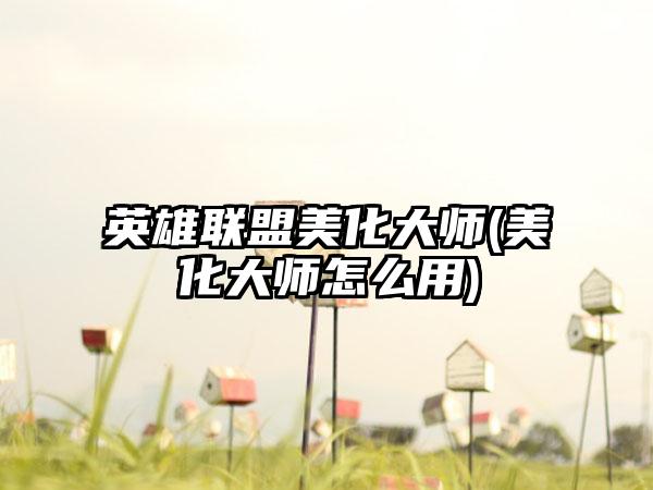 英雄联盟美化大师(美化大师怎么用)