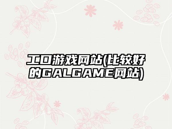 工口游戏网站(比较好的GALGAME网站)