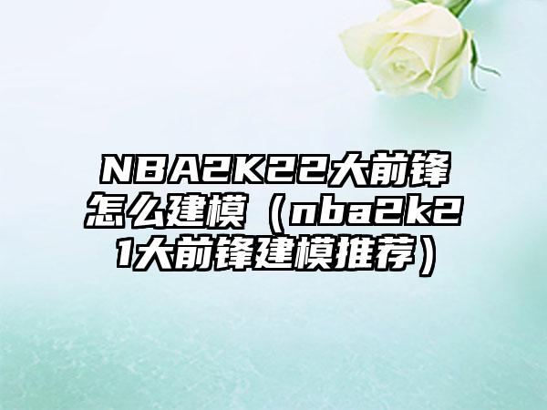 NBA2K22大前锋怎么建模（nba2k21大前锋建模推荐）