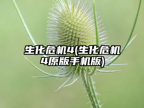 生化危机4(生化危机4原版手机版)