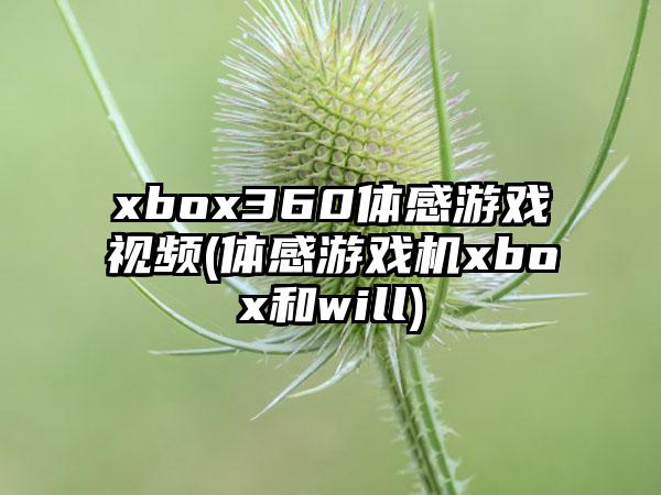 xbox360体感游戏视频(体感游戏机xbox和will)