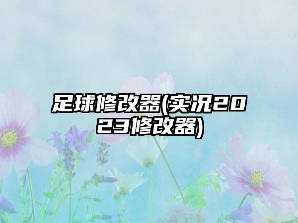 足球修改器(实况2023修改器)