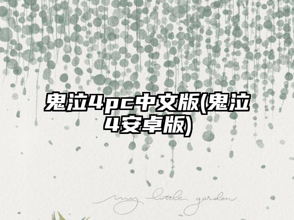鬼泣4pc中文版(鬼泣4安卓版)
