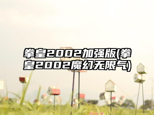 拳皇2002加强版(拳皇2002魔幻无限气)