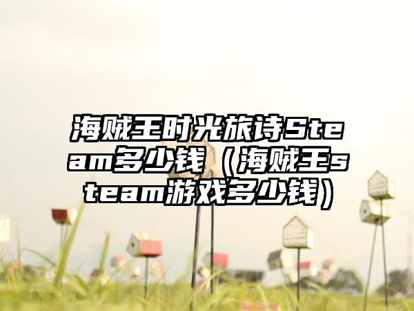 海贼王时光旅诗Steam多少钱（海贼王steam游戏多少钱）