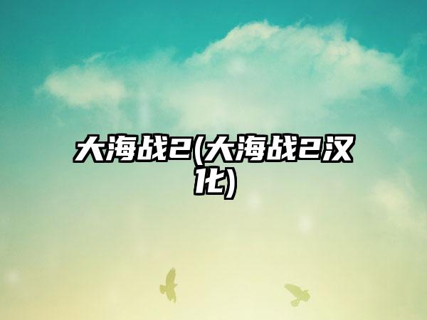 大海战2(大海战2汉化)