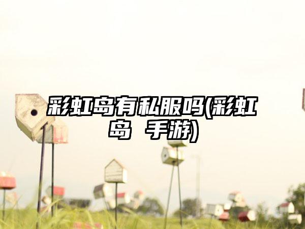 彩虹岛有私服吗(彩虹岛 手游)