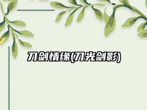 刀剑情缘(刀光剑影)