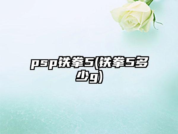 psp铁拳5(铁拳5多少g)