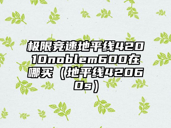 极限竞速地平线42010noblem600在哪买（地平线42060s）