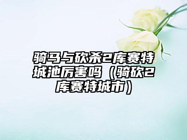 骑马与砍杀2库赛特城池厉害吗（骑砍2库赛特城市）