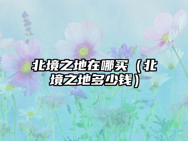 北境之地在哪买（北境之地多少钱）