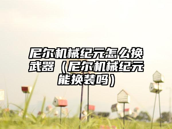 尼尔机械纪元怎么换武器（尼尔机械纪元能换装吗）
