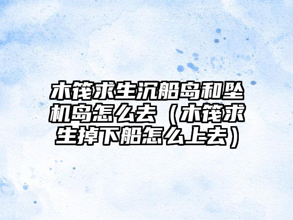 木筏求生沉船岛和坠机岛怎么去（木筏求生掉下船怎么上去）