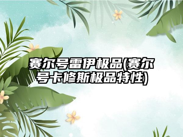 赛尔号雷伊极品(赛尔号卡修斯极品特性)