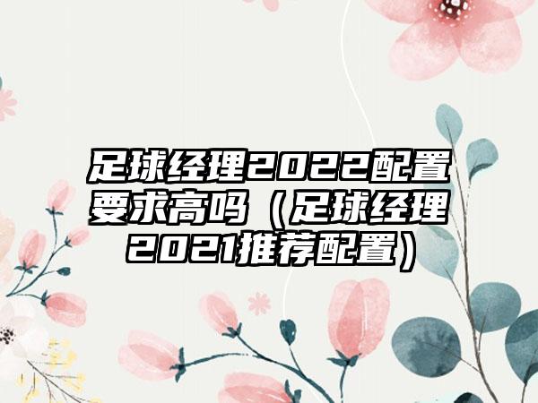 足球经理2022配置要求高吗（足球经理2021推荐配置）