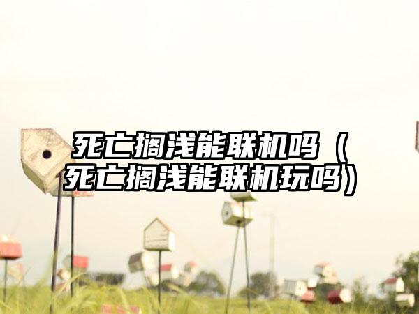 死亡搁浅能联机吗（死亡搁浅能联机玩吗）
