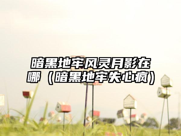 暗黑地牢风灵月影在哪（暗黑地牢失心疯）