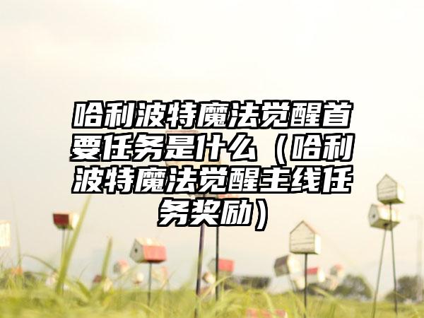 哈利波特魔法觉醒首要任务是什么（哈利波特魔法觉醒主线任务奖励）