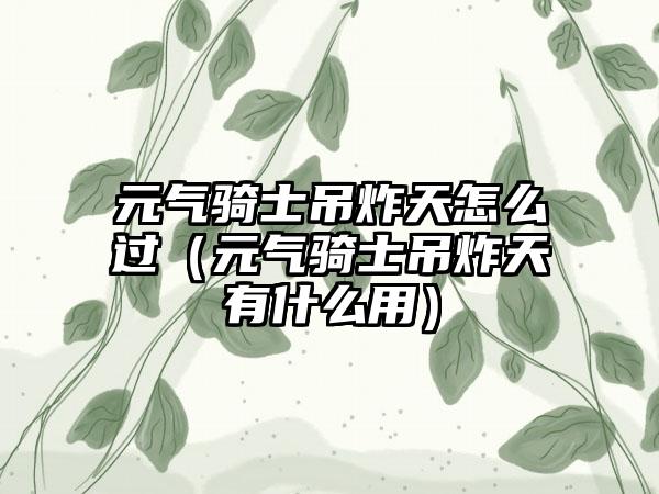元气骑士吊炸天怎么过（元气骑士吊炸天有什么用）