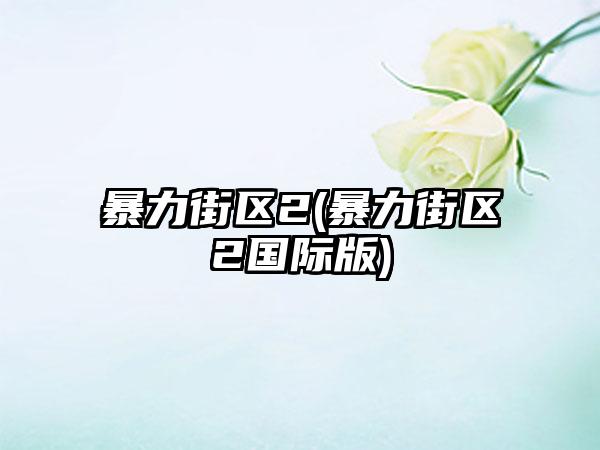 暴力街区2(暴力街区2国际版)