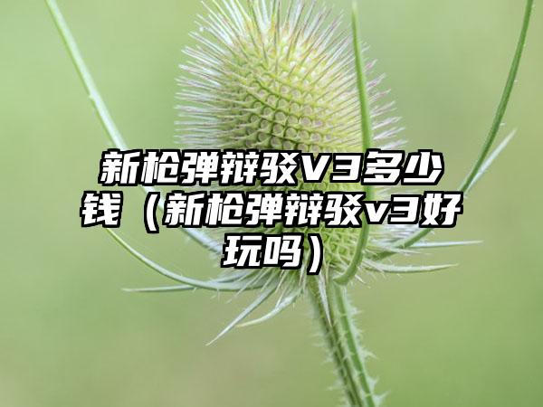 新枪弹辩驳V3多少钱（新枪弹辩驳v3好玩吗）