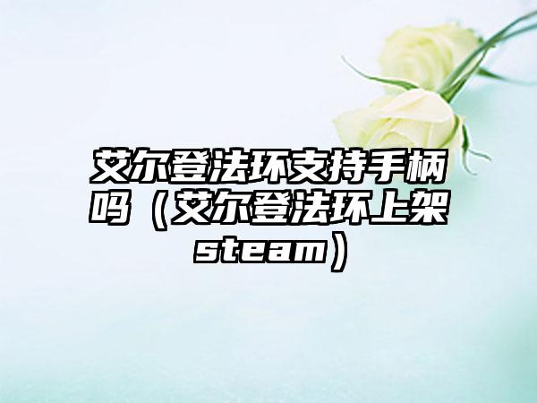艾尔登法环支持手柄吗（艾尔登法环上架steam）