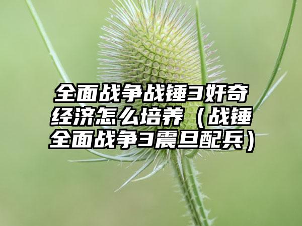 全面战争战锤3奸奇经济怎么培养（战锤全面战争3震旦配兵）