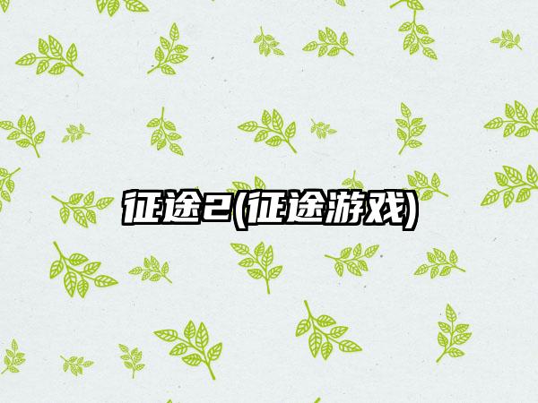 征途2(征途游戏)