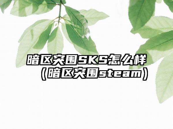 暗区突围SKS怎么样（暗区突围steam）