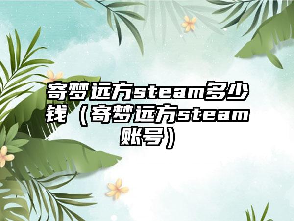 寄梦远方steam多少钱（寄梦远方steam账号）