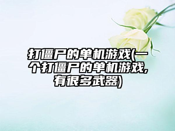 打僵尸的单机游戏(一个打僵尸的单机游戏,有很多武器)
