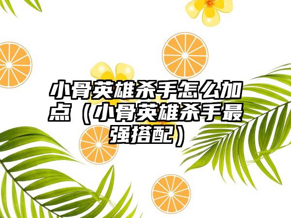 小骨英雄杀手怎么加点（小骨英雄杀手最强搭配）