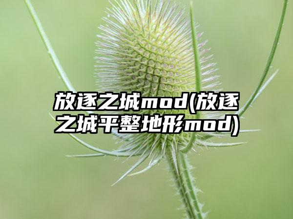 放逐之城mod(放逐之城平整地形mod)