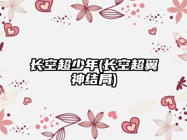 长空超少年(长空超翼神结局)