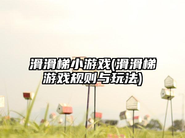 滑滑梯小游戏(滑滑梯游戏规则与玩法)