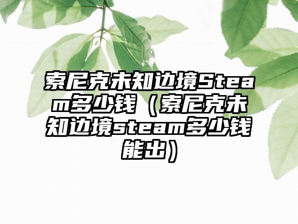 索尼克未知边境Steam多少钱（索尼克未知边境steam多少钱能出）