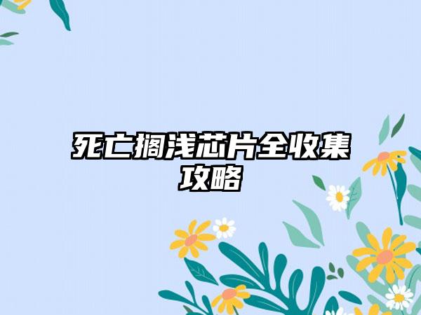 死亡搁浅芯片全收集攻略