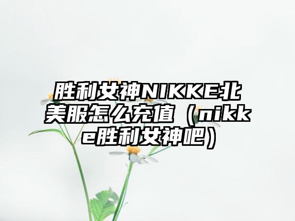胜利女神NIKKE北美服怎么充值（nikke胜利女神吧）