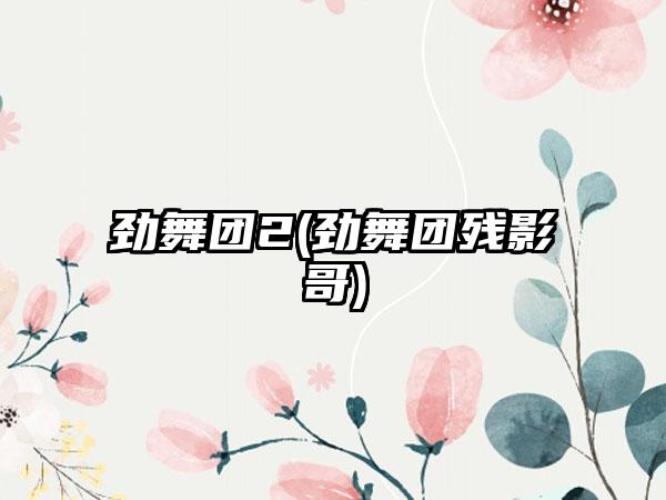 劲舞团2(劲舞团残影哥)