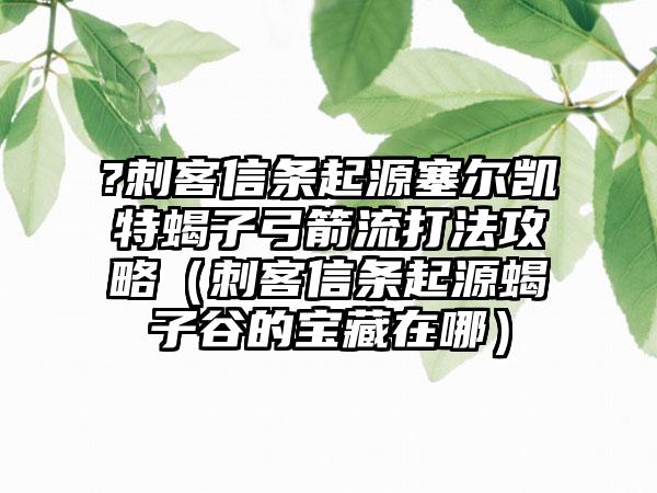 ?刺客信条起源塞尔凯特蝎子弓箭流打法攻略（刺客信条起源蝎子谷的宝藏在哪）