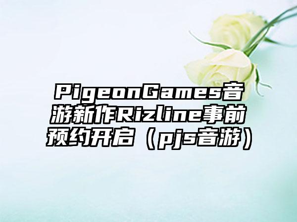 PigeonGames音游新作Rizline事前预约开启（pjs音游）